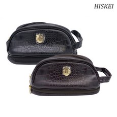 히스케이 공용 악어무늬 골프가방파우치백 MG-BG01, 브라운, 1개