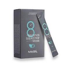 MASIL 8秒液態髮膜 快速修護 深層滋養 植物萃取 柔順光澤, 20個, 8ml