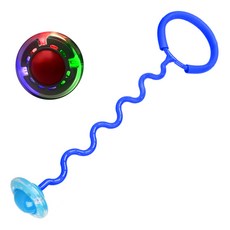 발목줄넘기 LED 실내 유산소운동 다이어트 한발 점핑 줄넘기 홈트, 블루, 1개