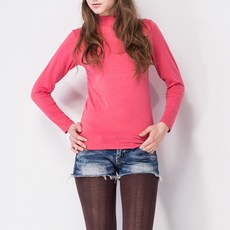 【MORINO】(2件組)日本發熱衣半高領/立領長袖T恤 女內搭保暖衣 S-M & M-L適穿