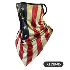 子甄彣璟 運動頭巾 XTJ30 魔術頭巾 掛耳面罩 透氣網 運動 防塵 冰絲 防曬 口罩 面罩 防紫外線 頭套 圍脖, XTJ30-05, 1個