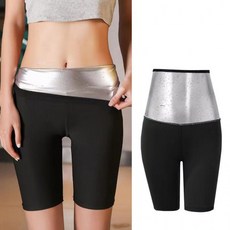 5부 레깅스 하이웨스트 복부 땀복