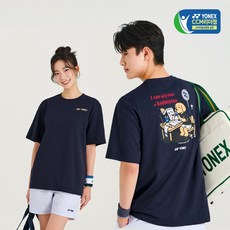 요넥스 티셔츠 배드민턴 오버핏 261TS058U 데일리웨어 반팔 의류 남녀공용