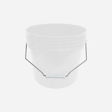 월드크린 다용도 휴대용 버킷 12L 화이트 바스켓 물통 세차 통 디테일링, 화이트 5개