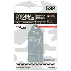 Aviationtag A-4 Skyhawk 飛機蒙皮鑰匙圈 絕版 C-FGZO 限量版, 1個