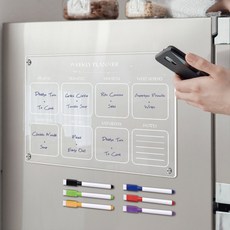 자석 냉장고용 A4 화이트보드 스케줄칠판