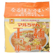 Maruchan 正麵味噌拉麵 108g, 5包