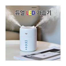 차량용 초음파가습기 휴대용 미니 USB 무드등 듀얼, 핑크