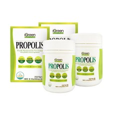 뉴질랜드 프로폴리스 츄어블 그린 프로폴리스 [2병], 2개, 300정