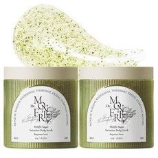 먼프리 대용량 저자극 티트리 어성초 바디스크럽 남배우 Pick 베르가못 포레스트향, 2개, 519g