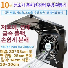 산업용 벽부형 환풍기 동우 업소용 환기구 인라인팬, 블랙 수동 분리, 기본 색상