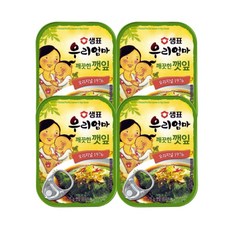 샘표 우리엄마 깨끗한 깻잎 70g 4개 집밥 밑반찬