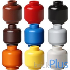 레고 부품 플레인 헤드 MInifig Head 3626c, 화이트, 1개