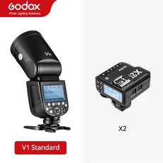 Godox 캐논 호환 니콘 소니 후지 올림푸스용 스피드라이트 플래시 Xpro 트리거 포함 V1 TTL HSS 1/8000s, 01 for Sony, 01 CHINA, 03 V1 with X2