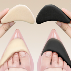 푹신한 앞볼용 미끄럼 방지 하이힐 쿠션 패드 2종 세트, 1세트, 블랙+스킨