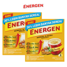 [PERA PLUS] ENERGEN POWDER VANILA 필리핀 에너젠 파우더 바닐라 초코 우유 파우더, 2개, 5개입, 34g