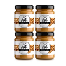 데이앤 무가당100% 무첨가 고소한 순수 땅콩버터, 210g, 4개