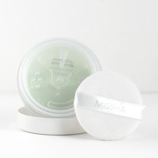 庶務客 missha airy pot 控油定妝蜜粉餅 抗汗抗水 持妝校色 清爽定妝 韓國彩妝, 1個, 蜜粉-薄荷綠