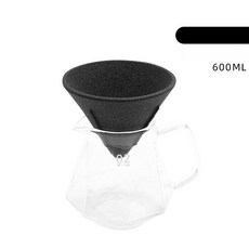 자이클랩 커피세라믹필터 커피필터 핸드드립 거름망, 1개, 필터리스 V자형 필터 + 다이아몬드 공유기