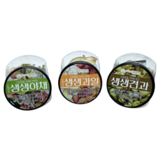 허니팜 생생야채 과일 견과 세트 소동물 햄스터 토끼 고슴도치 간식, 20g, 3개