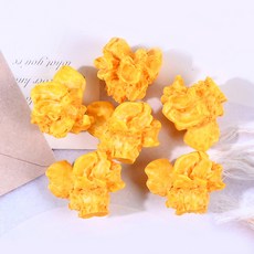 리얼 팝콘 모형 인테리어 소품 미니어처 촬영소품 디스플레이 장식용 데코 아이템 노란색