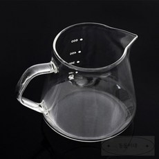 리빙휴 스토어 커피서버(600ml)계량 눈금커피서버 계량커피서버, 본상품