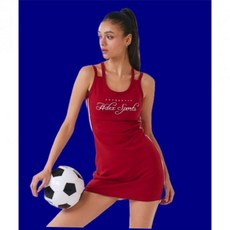 HDEX 우먼스 스포티 라인 원피스 (Deep red) 528503