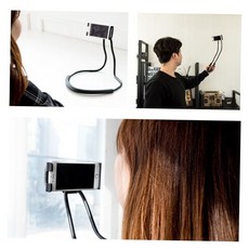 목장착 셀카봉 휴대폰거치대 목장착휴대폰거치대 목걸이핸드폰거치대, [색상], 화이트