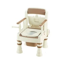 【海夫健康生活館】日本 暖房 脫臭型 可攜式 舒適便座便盆椅MH-D 白(HEFR-42), 1個, 白