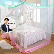 지금 필요한 출입문 침대모기장 모기장 침대전용 K31872EA, 침대모기장(2-3인용)