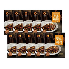 청정원 옛날식 짜장, 180g, 10개