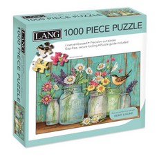 LANG 미국매장정품+ 1000PC 퍼즐 스트림 캔터 - 말 1731072, 메이슨 플라워.