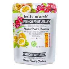 헬로마치 프렌치 과일 젤리 패션후르츠맛 50g 상큼한 열대과일 톡톡, 4개
