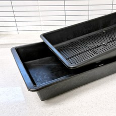 삽목상자 저면관수판 세트 분갈이판 관수판 모종판, 1개, 검정