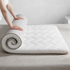 Frokom Living 꿀잠 라텍스 메모리폼 매트리스 토퍼, 화이트, 8cm