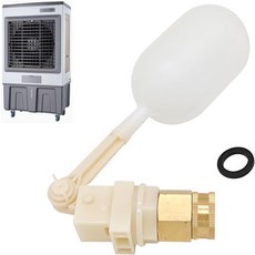 범용 수위 플로트 밸브브라스 어댑터 포함 모든 증발 냉각기 모델 MC18 MC26 MC37 MC61 MC92 M150 M250 M350, Float Valve with Brass Adapter