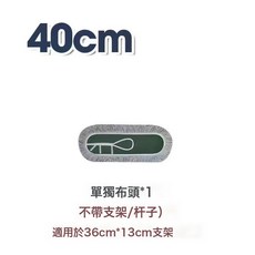 家用商用大號平板拖把多尺寸長柄棉線塵推, 替換拖布40cm藍色綁式:如圖所示, 1個
