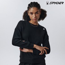 [스파이더] 여성 와플 드롭숄더 맨투맨 SPIFCNRL252WBLK 579786