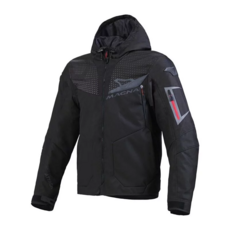 MACNA IMBUZ 連帽休閒防水騎士外套, 黑 #180