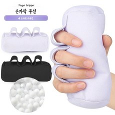 손가락경직 편마비 쿠션 악력기 재활 노인 운동기구 손목힘기르기 키우기, 검은색, 1개