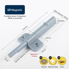 주방 캐비닛은 도어 스톱 않는 부드럽고 가구 하드웨어 조용한 핸들 WS가있는 닫기 잡습니다 버퍼를 서랍 댐퍼, 10