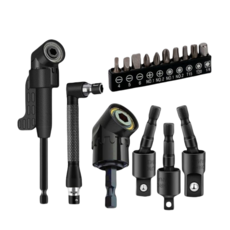 tinduo 코너 드라이버 어댑터+회전식 복스알 어댑터 3종+L형 코너 드라이버 10PCS 비트 세트 7종 세트, 1세트