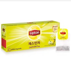 립톤 중국 자스민차 녹차 홍차 티백 25개입 80개입 100개입 200개입 대용량 업소용 카페용, 1.자스민차 25봉*2g(50g)