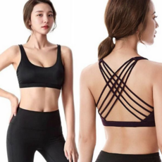 여성 스포츠브라 트레이닝 탑스포츠 노와이어 헬스 스포츠브라 런닝 운동복 스판 필라테스복 필라테스