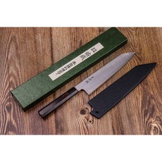 和欣行 佑成 粉末鋼 SG2 切付牛刀 劍形牛刀 黑檀柄系列, 1個, 240MM