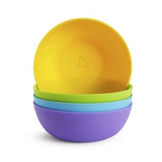먼치킨 멀티 볼 BPA 프리 대접, 4개, 혼합 색상