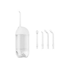 ProTap T1 便攜衝牙器 4噴頭 180ml水箱 IPX6防水, 白色