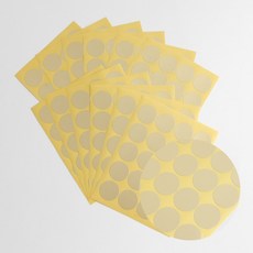 20mm 컬러 원형 스티커 12매 골드 설문조사스티커