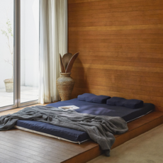 자몬스 국산 메모리폼 토퍼 7존 기절 매트리스, 9cm, 오션네이비