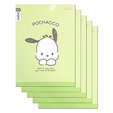 산리오 초등노트 좁은칸 알림장, pochacco, 5개